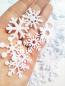 Preview: 25 kleine Filz Schneeflocken