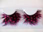 Preview: Federn Wimpern gepunktet - künstlich