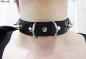 Preview: Nieten Halsband "black fetish rivets"