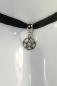 Preview: Schwarzes Gothic Halsband mit Pentagramm