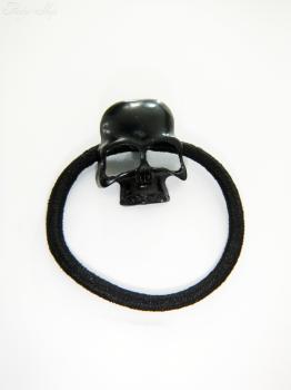 Totenkopf Haargummi Metall Skull