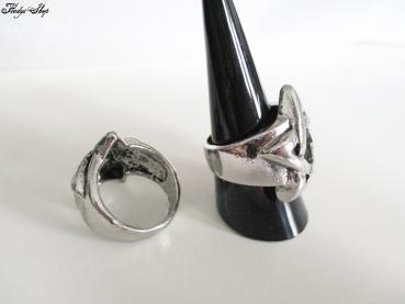 Herrenring "Pentagramm Power" Silber