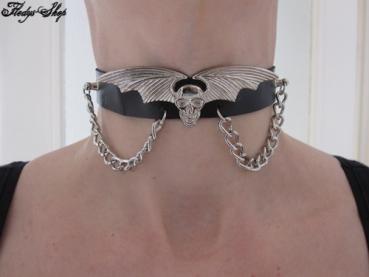 Halsband "Flying Skullmetal" Biker Halsschmuck