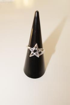 Pentagramm Ring 925er Silber