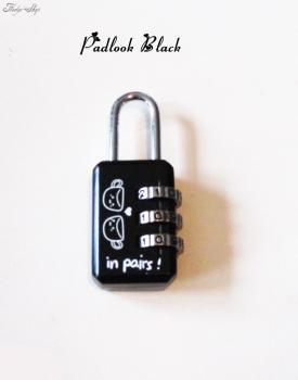 Padlook Zahlenschloss schwarz