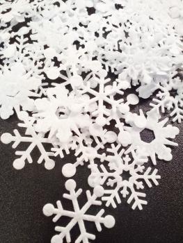 25 kleine Filz Schneeflocken