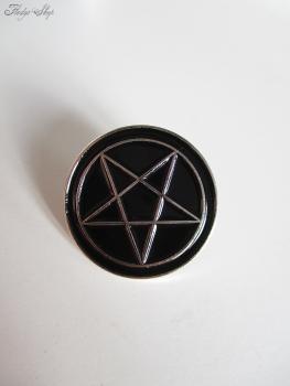 Anstecker Pin "Pentagramm" Metall Brosche