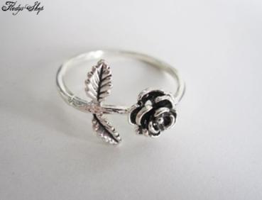 Fingerring mit Rose