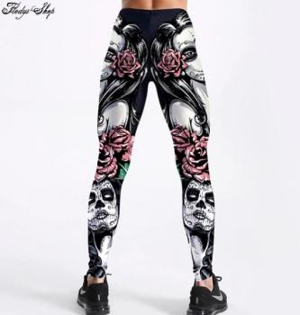 Fantasy Leggings "Rose Lady" 3D Bild