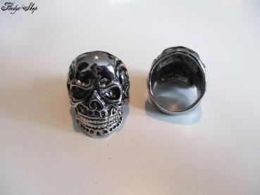 Herrenring Skull Power Silber