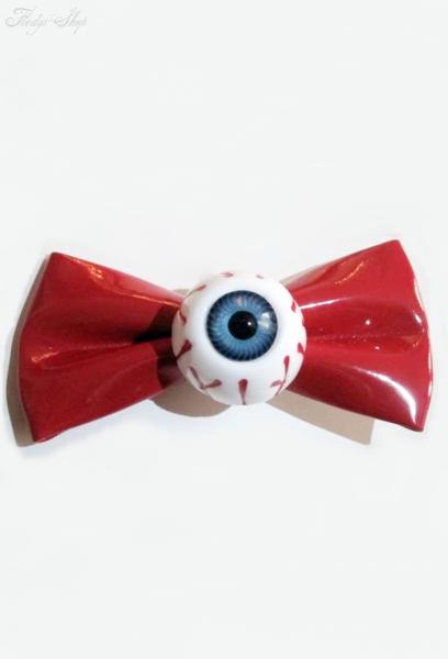 Haarspange Schleife mit Augapfel