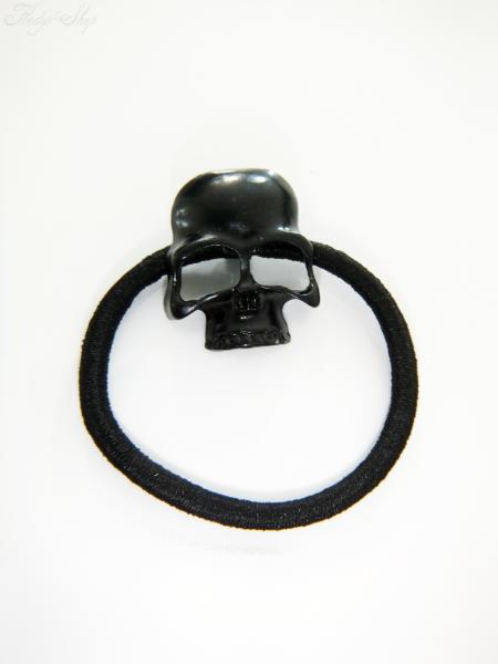 Totenkopf Haargummi Metall Skull