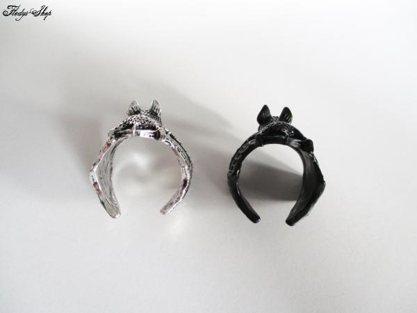 großer detaillierter Fledermaus Ring