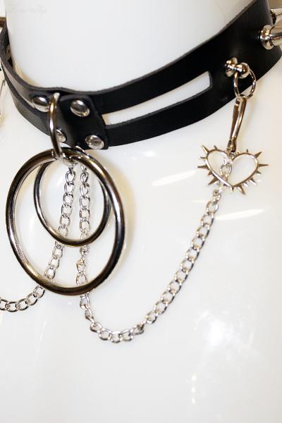 Nietenhalsband "Hard Rings"