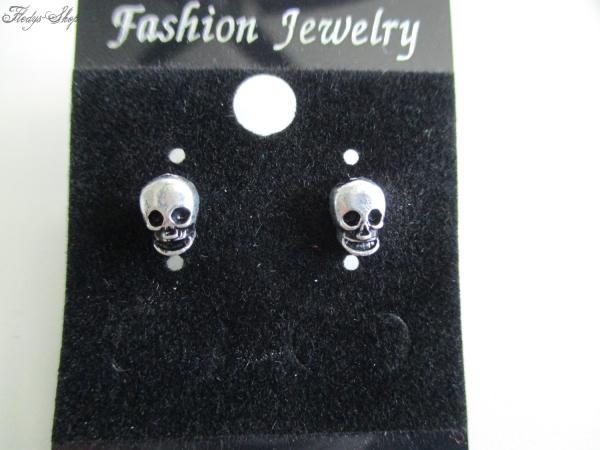 Silver Skull Ohrstecker