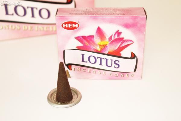 HEM Räucherkegel "Lotus" + Metalluntersetzer