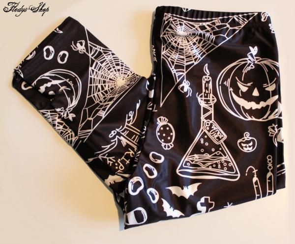 Black Leggings "Halloween Style" 3D Bild Hose