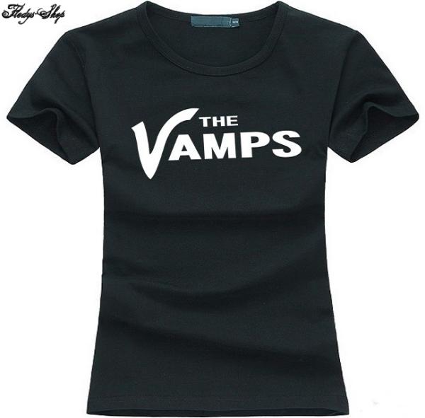 Black T-Shirt "The Vamps" Gothic Aufdruck