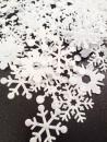 25 kleine Filz Schneeflocken